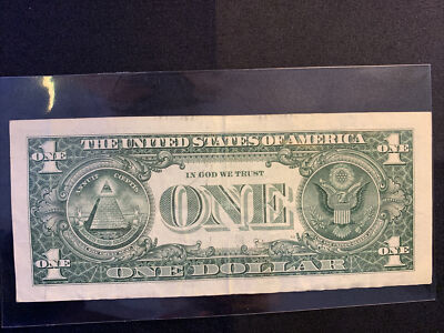 66607779 $1 US Dollar Bill Double Triple Sets of Numbers 6,7 | eBay