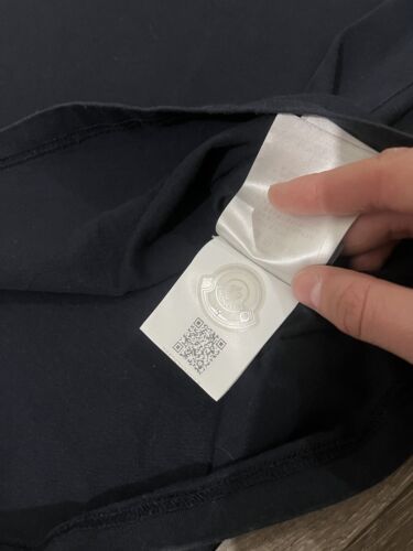 MONCLER 1952 SHIRT LUXURY BLUE MENS SIZE M-L - Picture 9 of 11