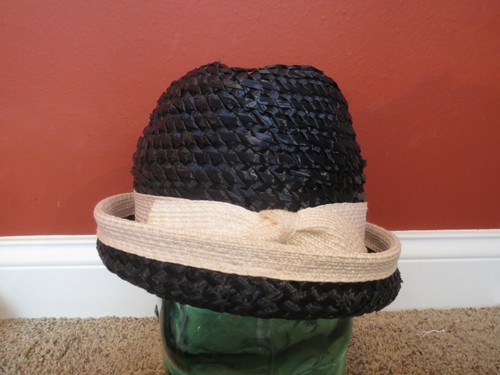 Vintage Mr. John Classic Blue Straw 