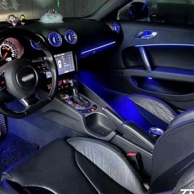 5Pcs  LED Ambient Light Outlet Turbo Air Vents For Audi TT 2007-2014 64 Colors