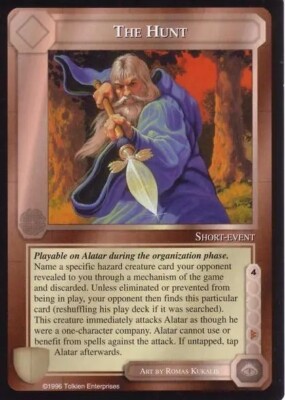 The Hunt Rare Limited Ed Middle Earth ME CCG Dark Minions