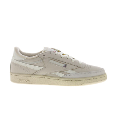 Reebok Club C Revenge Vintage Womens Beige Lifestyle Sneakers Shoes