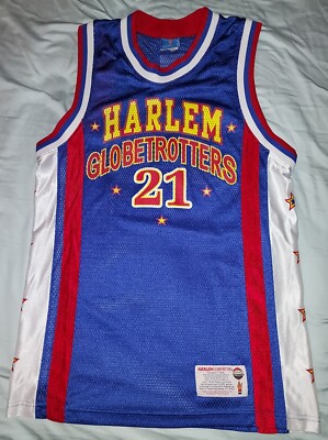 HARLEM GLOBETROTTERS 希少！ VTG HARLEM GLOBETROTTERS KEVIN DALEY #21 JERSEY SMALL BASKETBALL