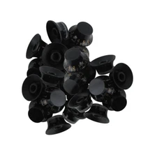 50PCS Black with Gold Top Hat Volume Tone Speed Control Knob for LP SG Guitar