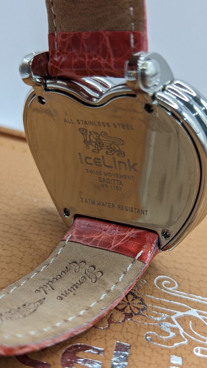 Icelink Sagita 1.25ct Diamond Crocodile Leather Watch | eBay display picture 2