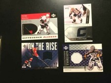 4 Hockey Cards Game Threads Inserts W/ Eric Daze lot-NM-MT-FREE SHIPPING 