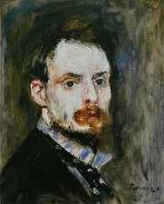 Self Portrait by Pierre-Auguste Renoir Giclee Fine Art Print Repro on Canvas