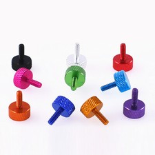 UNC 6 -32 Aluminium Alloy Knurled Thumb Screw Computer PC Case Grip Knob Bolts