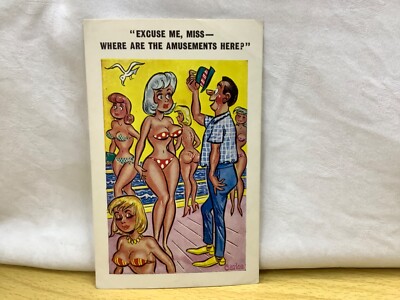 Entschuldigung Miss, wo sind hier die Vergnügungen, D. Konstanz Postkarte, Carlos
