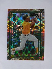 2023 DONRUSS BASEBALL DOMINATORS Gold #'d 812/999 RICKEY HENDERSON A'S Card #D8