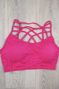 hot pink bralette top