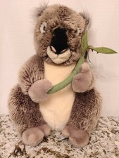FAO Schwarz Koala Bear Plush Stuffed Animal 12" with Eucalyptus 2013 Life Like