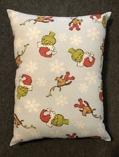 Beautiful Handmade Dr. Seuss Grinch Accent - Throw Pillow 13  x 10  