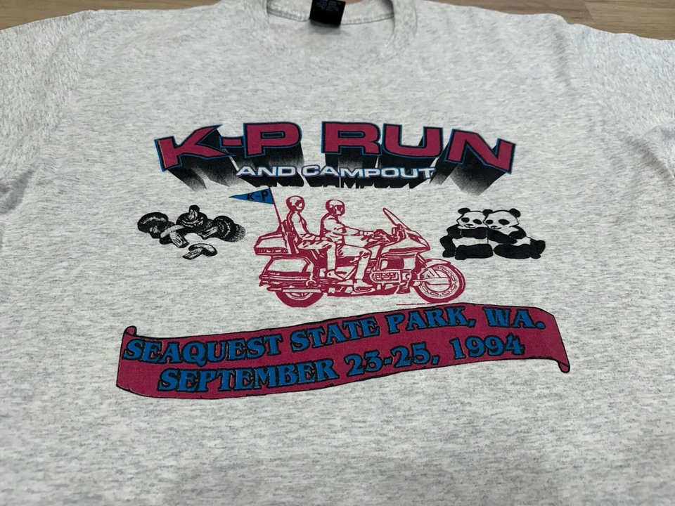 Camiseta Platinum Plus Puntada Única XL State Park Silver Lake Toutle De Colección Foto 4 de 4