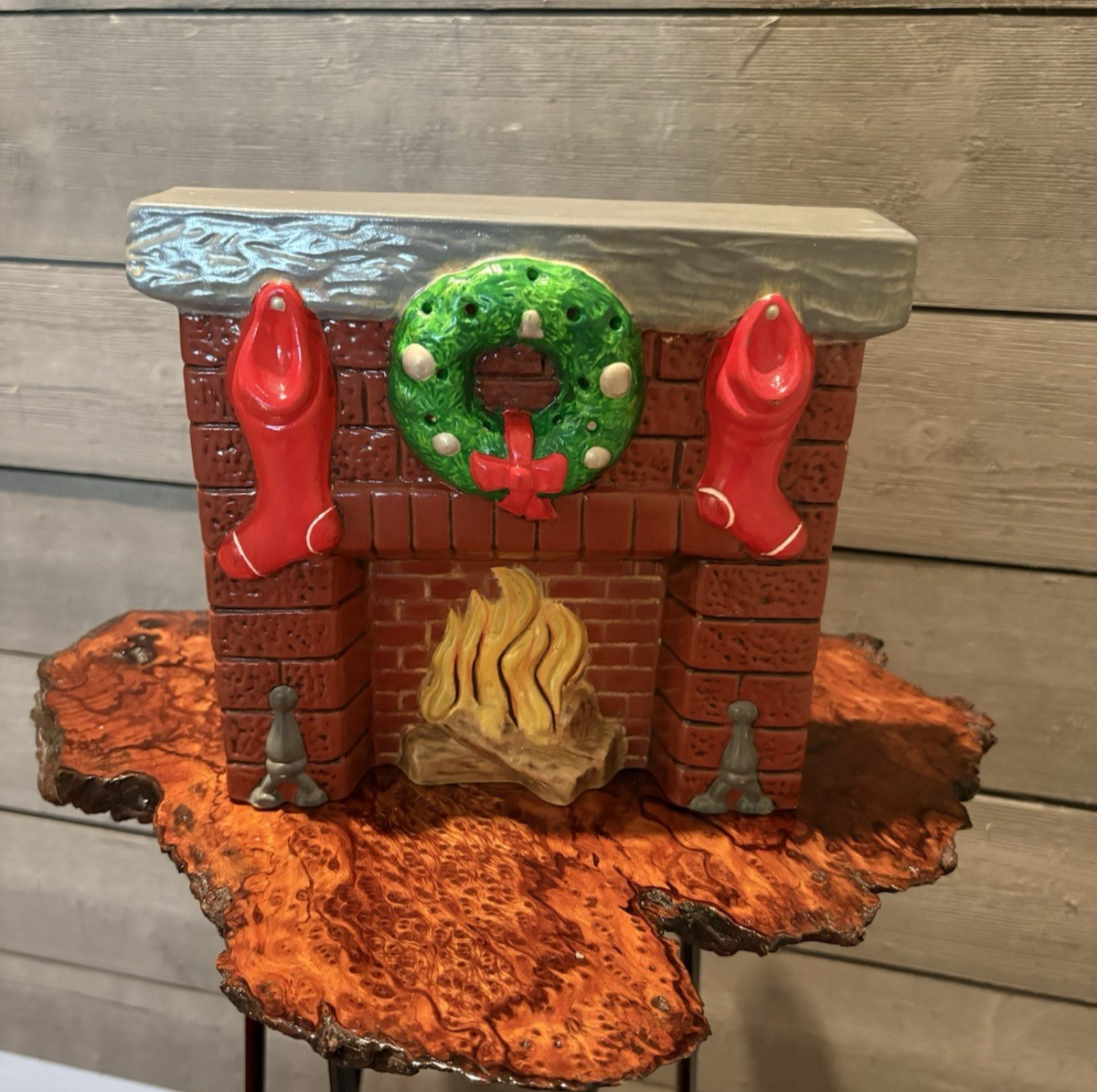 Vintage Holland Mold Christmas Fireplace No Lights | eBay