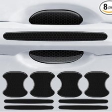 8Pcs Car Door Handle Bowl Sticker, Reflective Car Door Handle Paint Scratch Prot