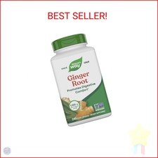 Nature's Way Ginger Root, Promotes Digestive Comfort , 1,100 mg Per 2-capsule Se