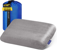 Small Cooling Memory Foam Travel  Camping Pillow for Airplanes  Car Sleeping,M