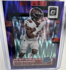 Rachaad White 2022 Donruss Optic Purple Shock Rated Rookie #243 TB Buccaneers