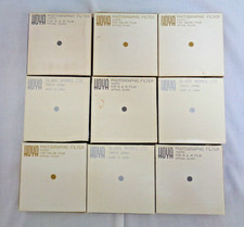 Lot of 9 HOYA 52mm  58mm Coated Lens Filters - Skylight Yellow Orange Flood
