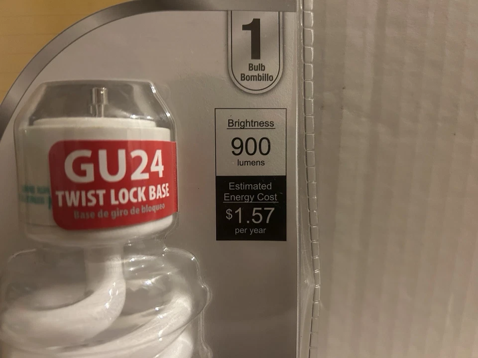 Utilitech Soft White GU24 Twist Lock Base Bulb 13W #0237781 10,000 Hours - Image 4 of 4