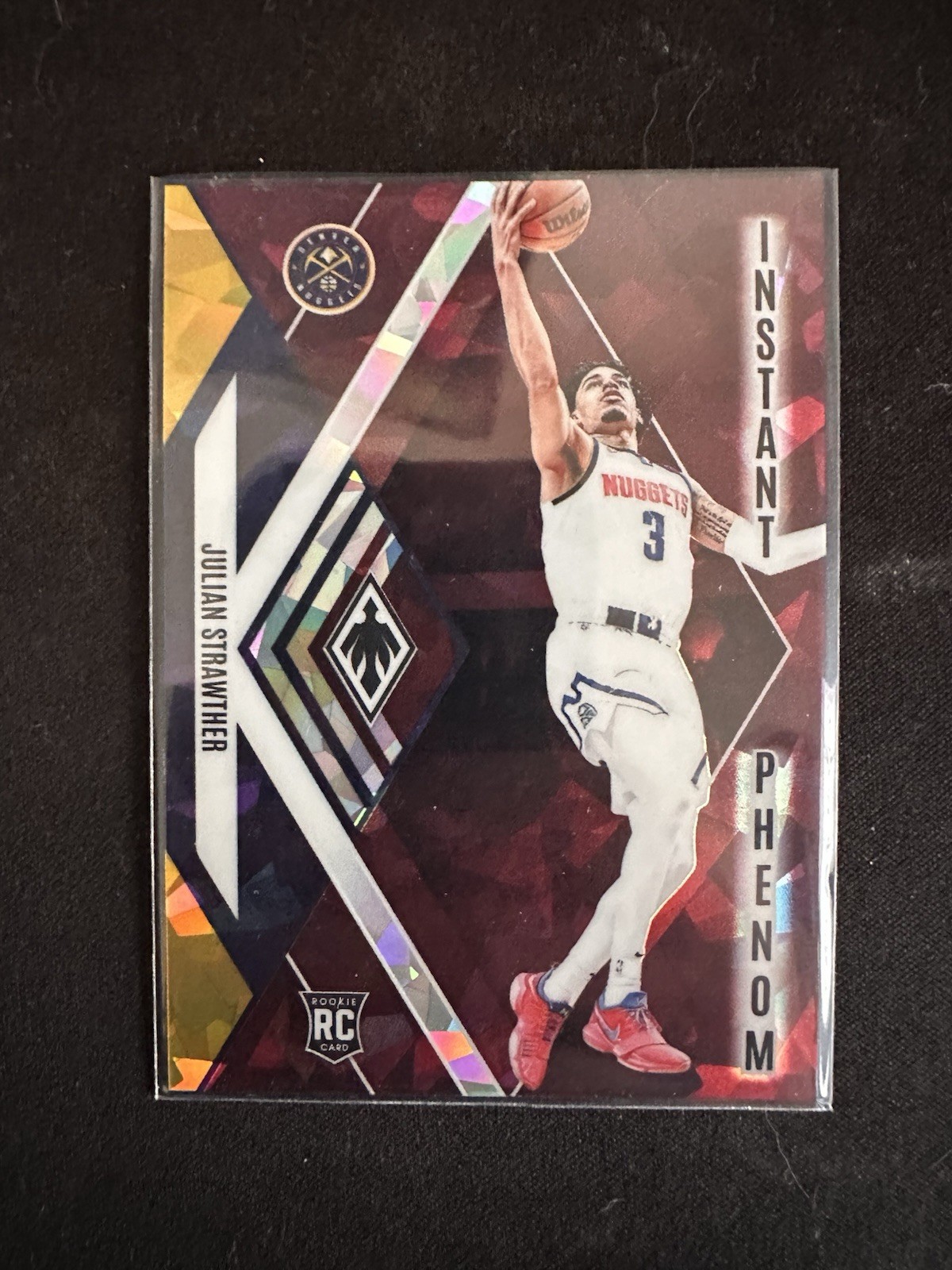 2023-24 Phoenix Instant Phenom Julian Strawther #6 Maroon Ice /275 RC