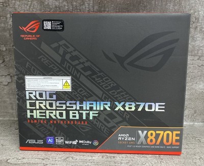 ROG Crosshair X870E Hero BTF AMD ATX Gaming MotherBoard  WiFi 7