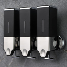 3 X 500Ml per Cup Wall Mounted Manual Soap Dispenser for Home, Bath, Kitchen, Ho