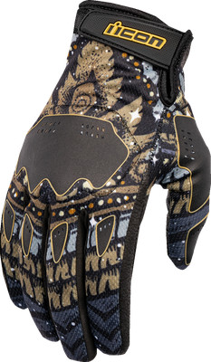 ICON 3301-4649 Hooligan Daytripper  Gloves - Black - Large