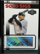 2007 Topps Co Signers Solo Sigs Auto Matt Holiday NM #SS-MH Rockies All Star