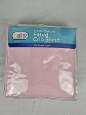 NWT Baby Connection 100 Cotton Fitted Crib Sheet Pink