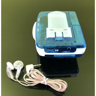 AIWA PS002 Cassette Walkman Blue Stereo Player With Earphones