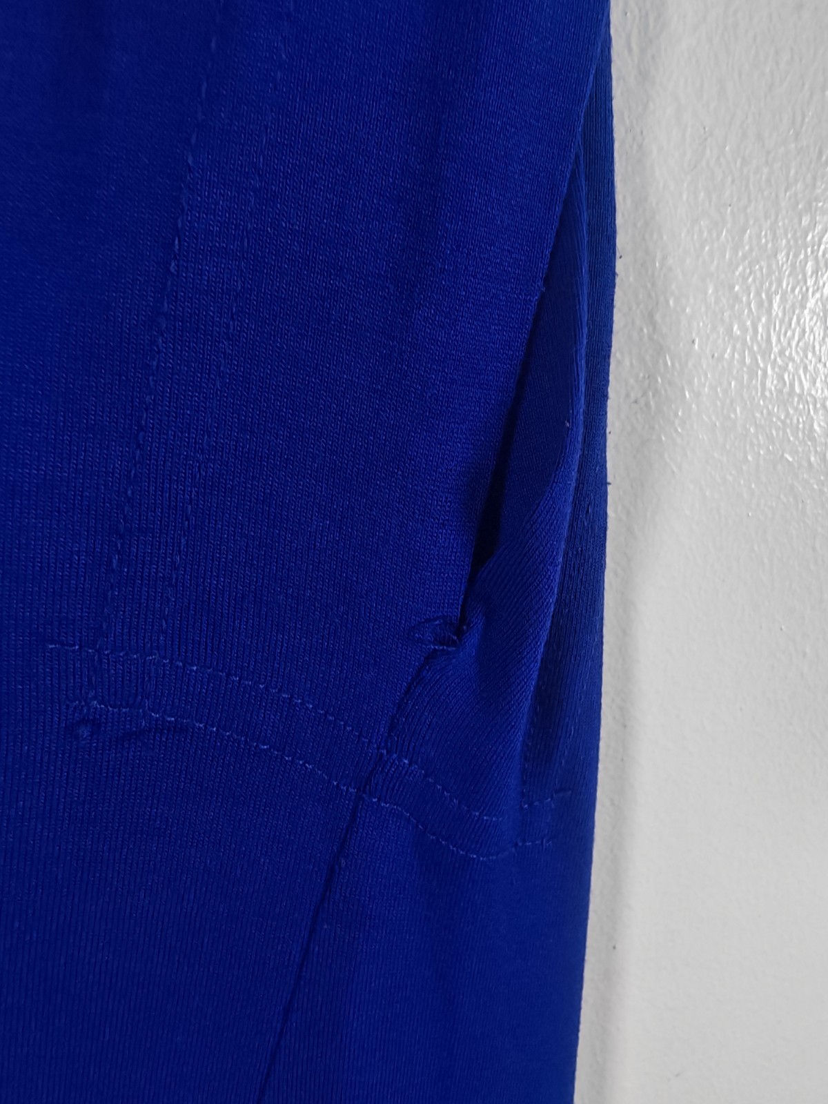 Vivienne Westwood Anglomania Draped Asymmetric Midi Dress Royal Blue Size M image 5