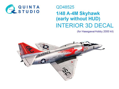 1/48 Quinta Studios 3D Interior Decal #48525 A-4M Skyhawk Early For Hasegawa