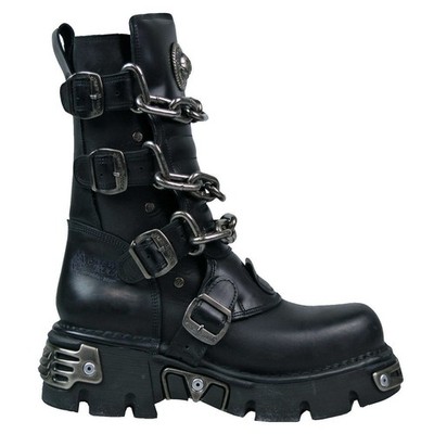 New Rock Unisex Stiefel Boot M713 Reactor Toberas Ketten Chains Schnallen 7001
