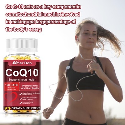 CoQ10 - Co Enzyme Pure Ubiquinone CQ10 Of Coenzyme Q10 300mg 120 Vegan Capsules