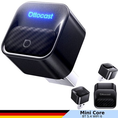 Ottocast Mini Core WiFi 6 BT 5.4 Adapter für Autos mit CarPlay & Android Auto