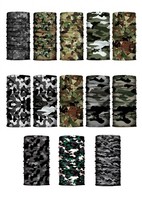 13 Pack Army Camo Neck  Gaiter Mask Bandana Seamless Headwear Camouflage