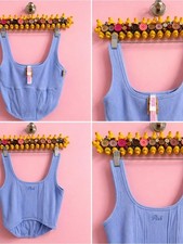 PINK Victoria's Secret Lavender Ribbed Bodysuit Tank