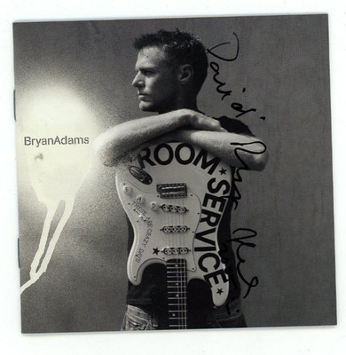 Autographed CD Cover singer-songwriter, musician Bryan Adams