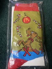2025 Mcdonalds Grinch Christmas Mismatch Canada Exclusive Socks USA Seller