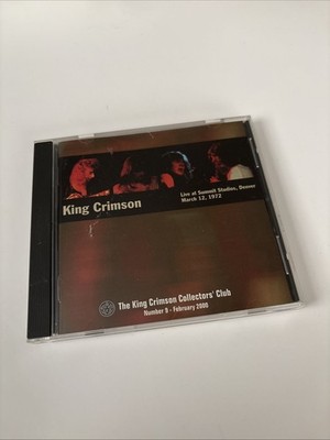 King Crimson Collectors' Club 9: Live at Summit Studios, 1972 (CD, 2000, DGM)