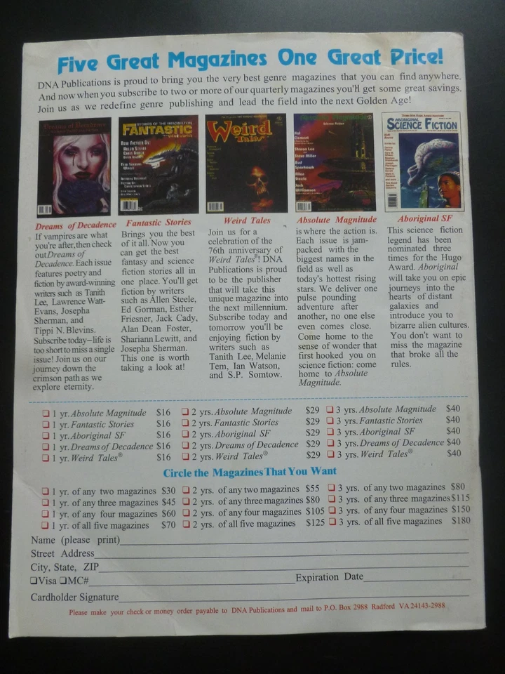 US Magazine – WEIRD TALES No. 320, Summer 2000 – Brian Stableford - Image 2 of 4