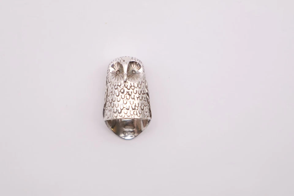 Vintage Sterling Silver Novelty Owl Thimble Hallmarked Sheffield 1992 - Image 2 of 4
