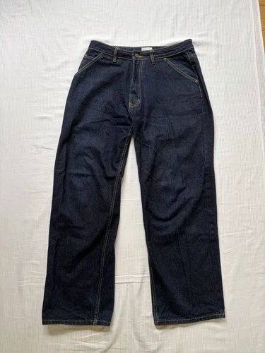 Mutimer Mens Dark Indigo Wide Leg Baggy Skater Denim Jeans Size 32 - product listing photo