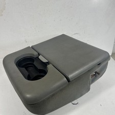 99-10 Ford F250 Medium Gray Center Console Lid Armrest Jump Seat Top Cloth Vinyl