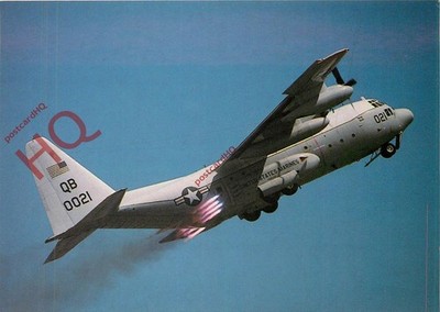 Ansichtskarte::LOCKHEED HERCULES, KC-130 (RAKETENUNTERSTÜTZTER START)