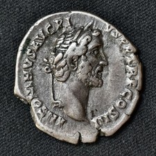 Antoninus Pius, 138-161 AD, AR Denarius, Caduceus/Cornucopiae Rev, RIC 112