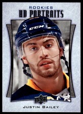 2016-17 Upper Deck UD Portraits Justin Bailey Buffalo Sabres #P-70