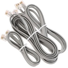 3pcs Telephone Extension Cord Phone Cable Landline Phone Wire Kits phone cord